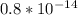 посщитать пример 1.6×10^‐¹⁹×0.5×10⁵=После 1.6 там 10 в минус 19 степени