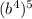 У выражения (3a^3b^4)^5