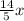 \frac{14}{5} x