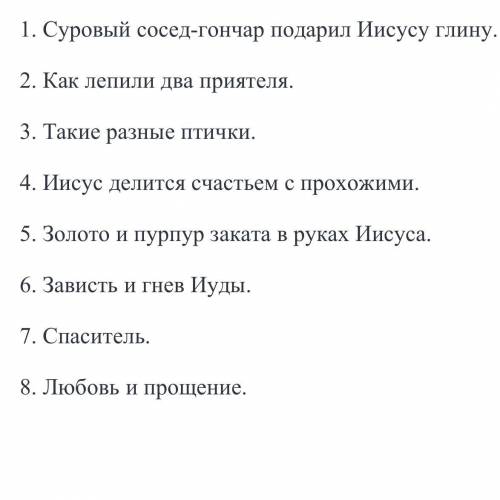  Составь план о произведения В НАЗАРЕТЕ.