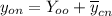 y_{on}=Y_{oo}+\overline{y}_{cn}