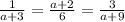 \frac{1}{a+3}=\frac{a+2}{6}=\frac{3}{a+9}