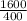 \frac{1600}{400}