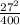 \frac{27^{2} }{400}