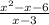 \frac{x^2-x-6}{x-3}