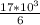 \frac{17 * 10^{3} }{6}