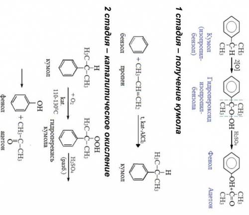 Формула реакции получения фенола из бензола Именно фенола из бензола. Просто реакция. Нормальная и р