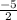 \frac{-5}{2}