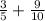 \frac{3}{5} + \frac{9}{10}