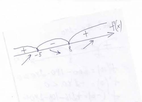 кому не сложно Найдите промежутки убывания функции f(x)=2x³-9x²-240x