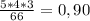 \frac{5*4*3}{66} =0,90