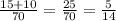 \frac{15+10}{70} = \frac{25}{70} = \frac{5}{14}