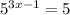 5^{3x - 1} = 5