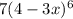 7(4-3x)^{6}