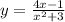 y=\frac{4x-1}{x^2+3}\\