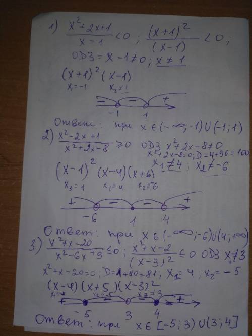 Решить методом интервалов