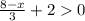 \frac{8-x}{3} + 20