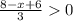 \frac{8-x+6}{3} 0