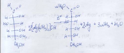 Окисление глюкозы гидроксидом диамином серебра.