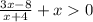 \frac{3x-8}{x+4} +x0