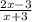 \frac{2x-3}{x+3}