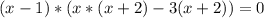 (x-1)*(x*(x+2)-3(x+2))=0