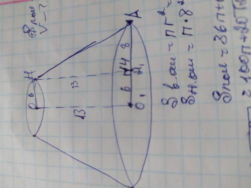 Найти площадь полной поверхности и объём шара, радиус которого равен 13+6+8. 2. Найти площадь полной