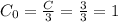 C_0=\frac{C}{3}=\frac{3}{3}=1