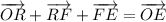 \overrightarrow{OR}+\overrightarrow{RF}+\overrightarrow{FE}=\overrightarrow{OE}