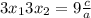 3x_{1} 3x_{2} = 9\frac{c}{a}