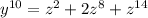 y^{10}=z^2+2z^8+z^{14}