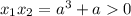 x_1x_2 = a^3 + a 0