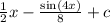 \frac{1}{2} x - \frac{ \sin(4x) }{8} + c