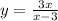 y = \frac{3x}{x - 3}