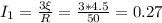 I_1=\frac{3\xi}{R}=\frac{3*4.5}{50}=0.27