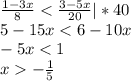 \frac{1-3x}{8}