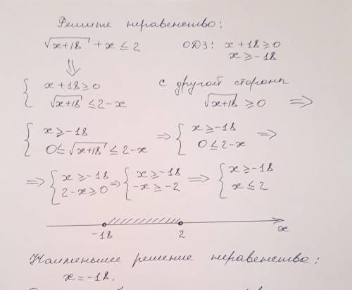 Решите неравенство √(x+18)+x ≤ 2Найдите и запишите в ответ через точку с запятой следующие числа:наи