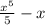 \frac{x^{5}}{5} -x