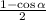 \frac{1 - \cos \alpha }{2}