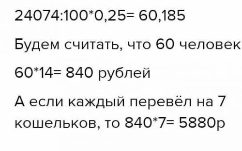 Письмо, в котором содержится приглашение перевести деньги в «семь кошельков», получили 35793 человек