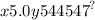 x5.0y544 {547}^{?}