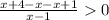 \frac{x+4-x-x+1}{x-1}0