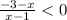 \frac{-3-x}{x-1}