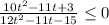 \frac{10t^2-11t+3}{12t^2-11t-15}\leq 0