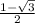 \frac{ 1 - \sqrt{3} }{2}