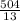 \frac{504}{13}