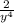 \frac{2}{y {}^{4} }