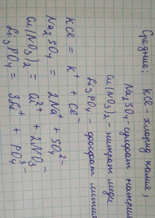 . Из приведенного перечня формул выпишите формулы средних, кислых и основных солей, дайте их названи