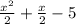 \frac{x^{2} }{2} +\frac{x}2} -5