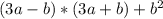 (3a-b)*(3a+b)+b {}^{2}